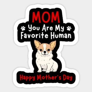 Chihuahua Mom You Are My Favorite Hu HapMother'S Day Sticker